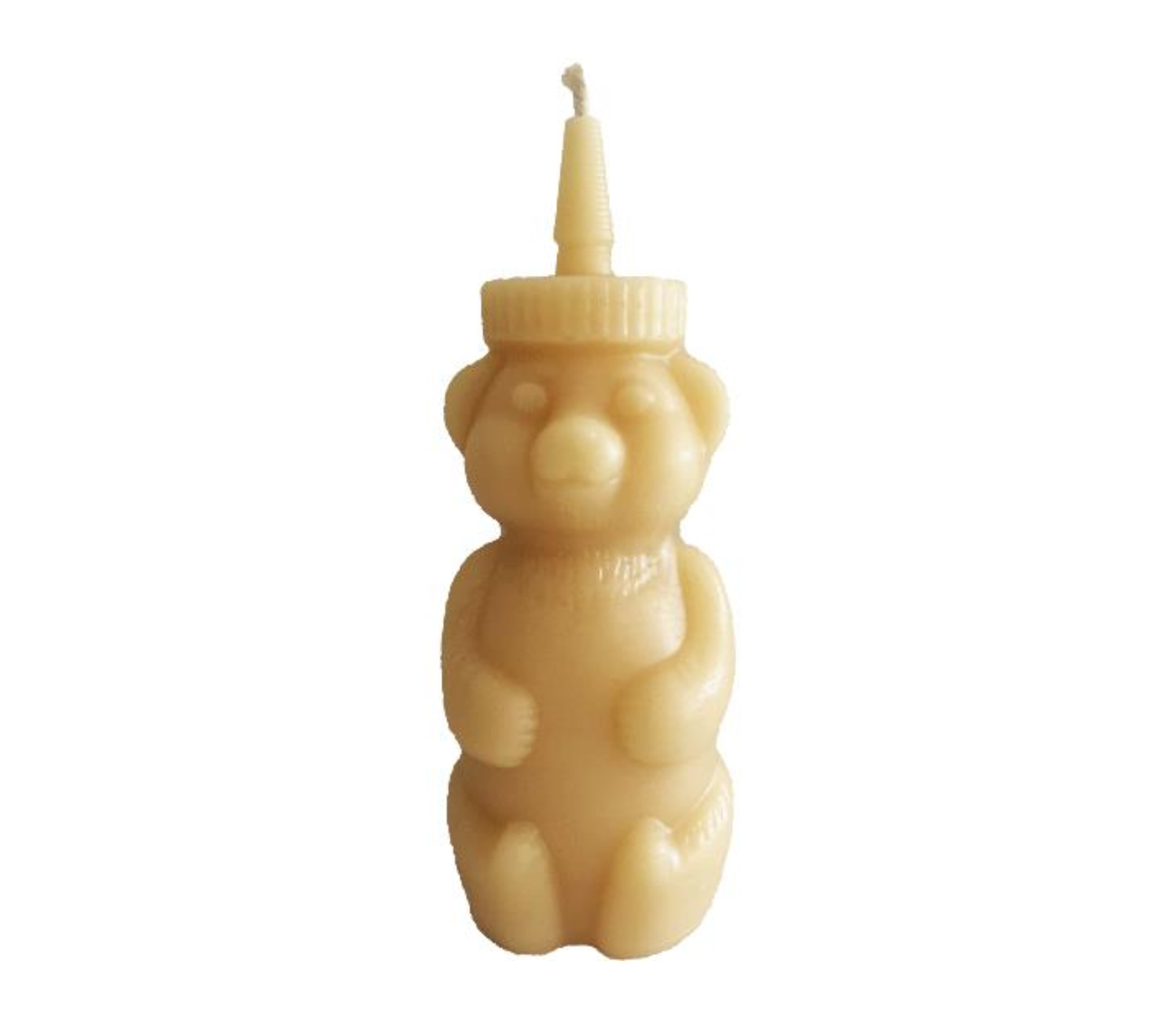 A candle shaped like a gummy bear.